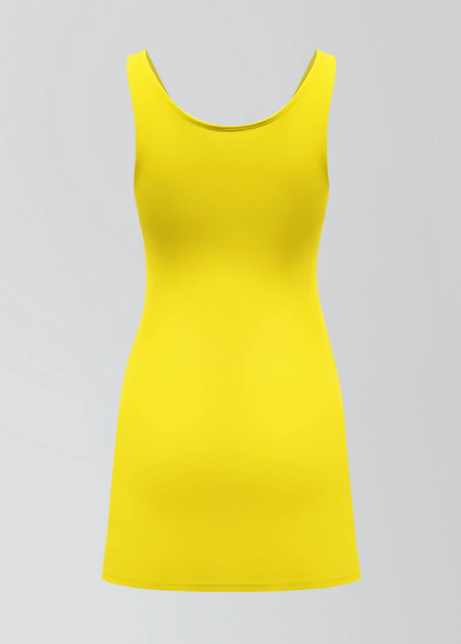 2-in-1 Tank Active Dress With Attached Shorts