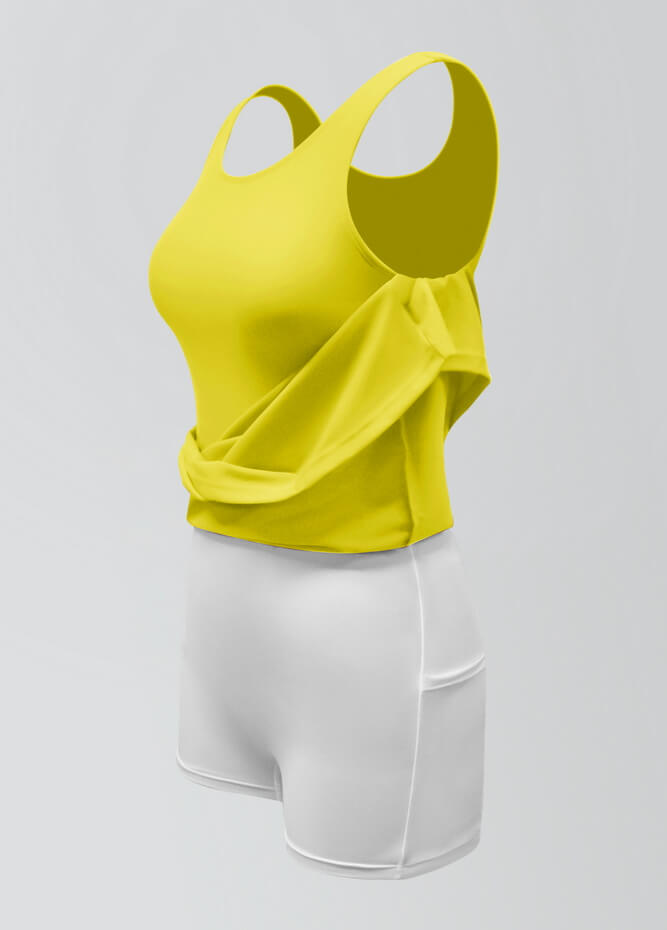 2-in-1 Tank Active Dress With Attached Shorts