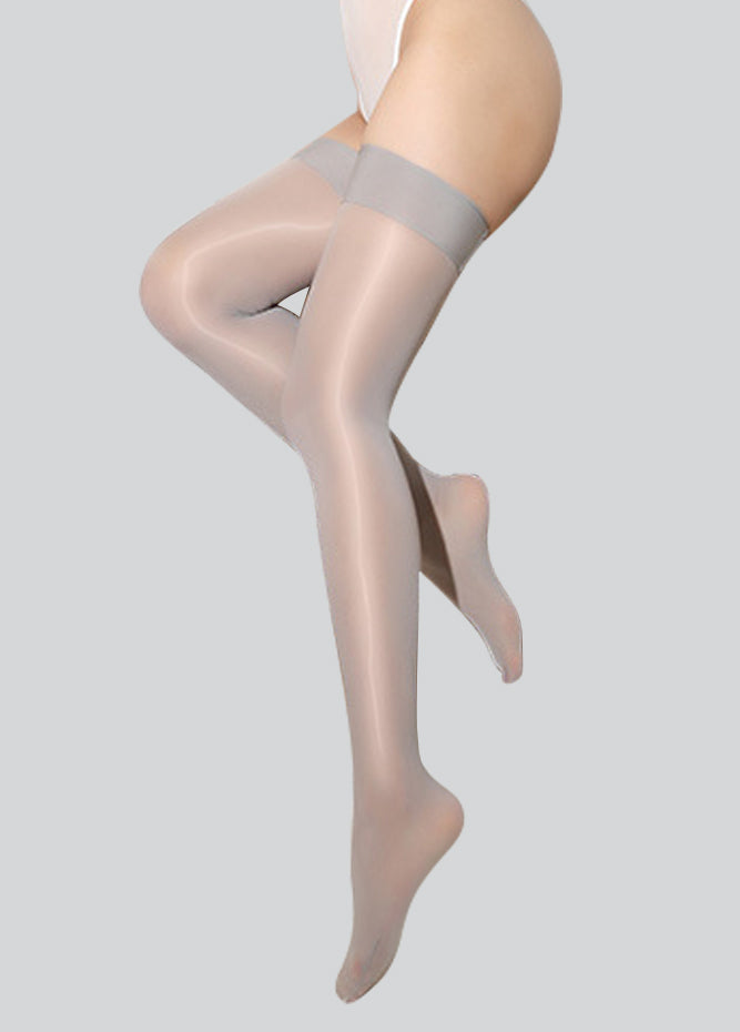 2 Pairs Thin Shaping Reflective Thigh Shiny Stockings