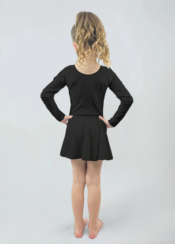 Speerise Long Sleeve Ballet Dance Leotard with Skirt