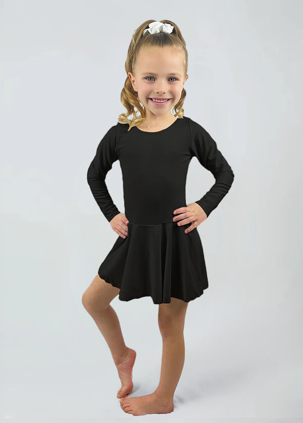 Speerise Long Sleeve Ballet Dance Leotard with Skirt