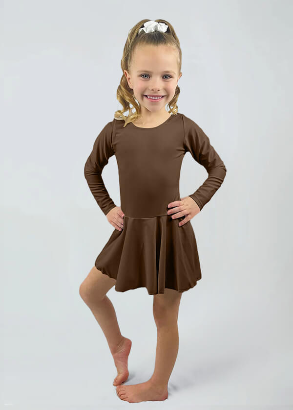 Speerise Long Sleeve Ballet Dance Leotard with Skirt