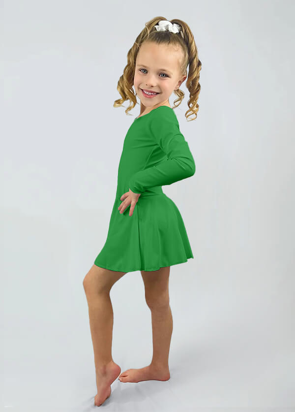 Speerise Long Sleeve Ballet Dance Leotard with Skirt