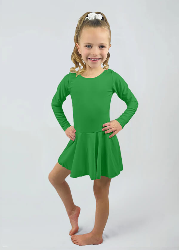 Speerise Long Sleeve Ballet Dance Leotard with Skirt