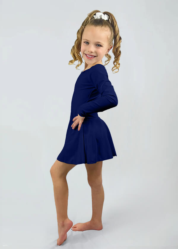 Speerise Long Sleeve Ballet Dance Leotard with Skirt