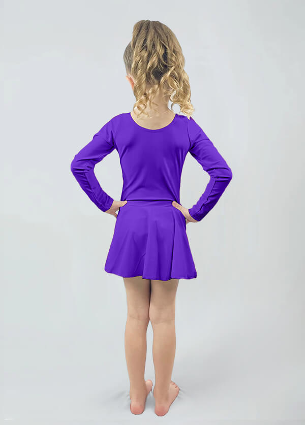 Speerise Long Sleeve Ballet Dance Leotard with Skirt