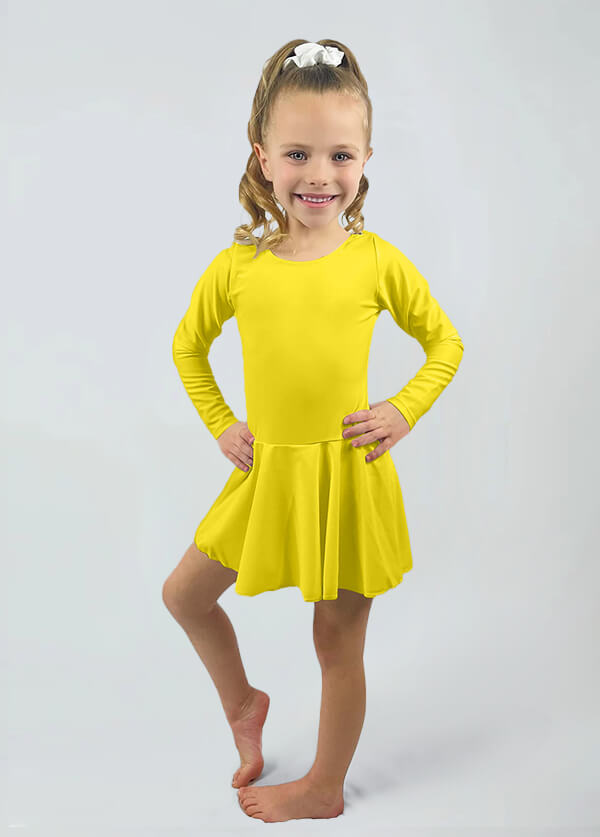 Speerise Long Sleeve Ballet Dance Leotard with Skirt