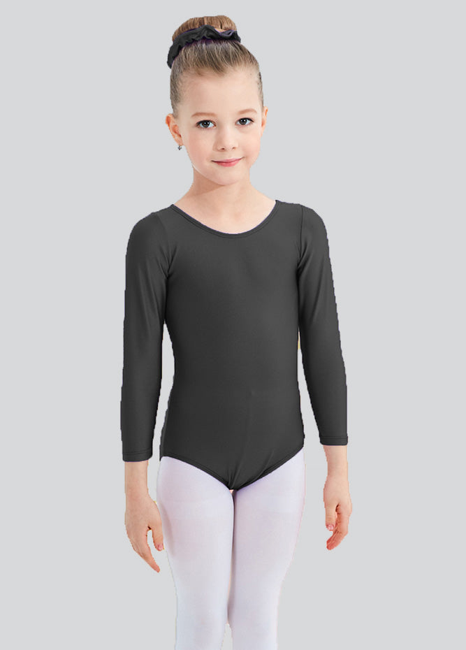 Speerise Girls Roundneck Long Sleeve Leotard