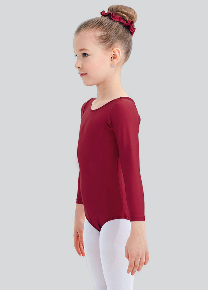 Speerise Girls Roundneck Long Sleeve Leotard