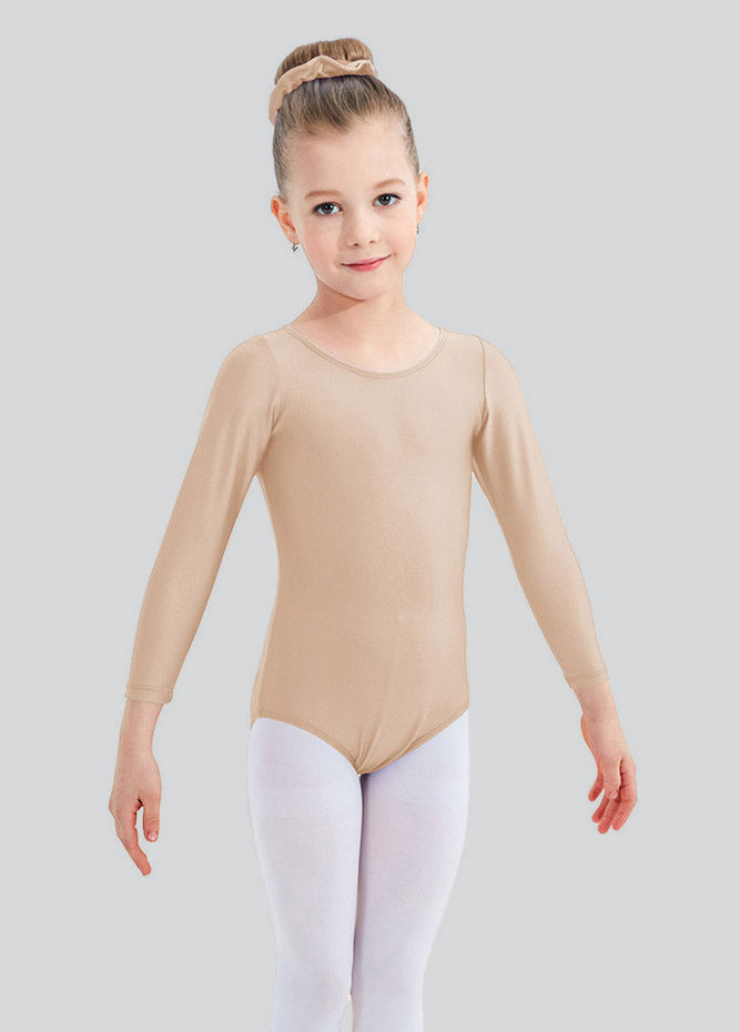 Speerise Girls Roundneck Long Sleeve Leotard