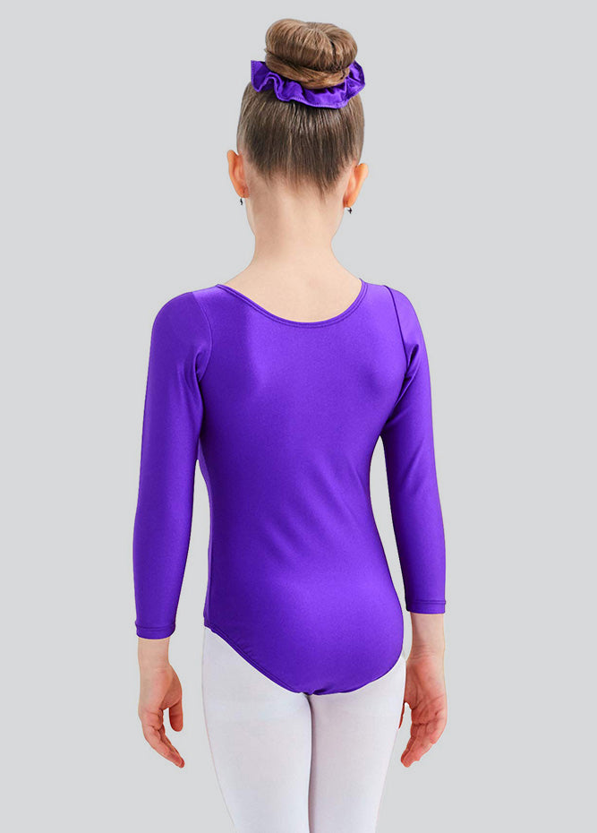 Speerise Girls Roundneck Long Sleeve Leotard