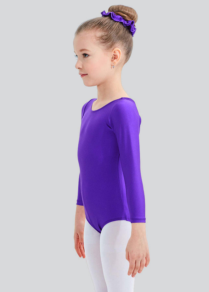 Speerise Girls Roundneck Long Sleeve Leotard