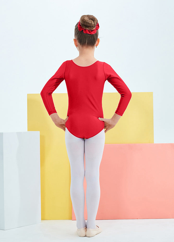 Speerise Girls Roundneck Long Sleeve Leotard