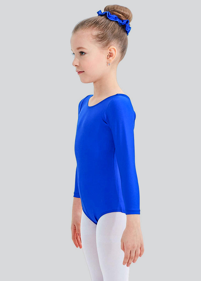 Speerise Girls Roundneck Long Sleeve Leotard