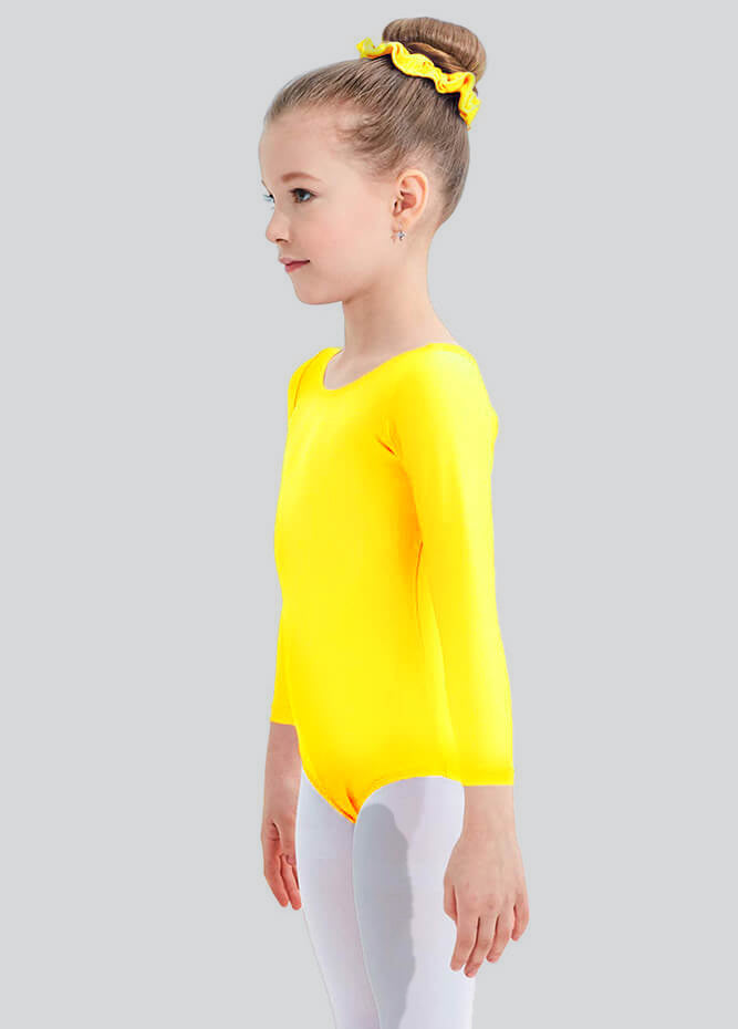 Speerise Girls Roundneck Long Sleeve Leotard
