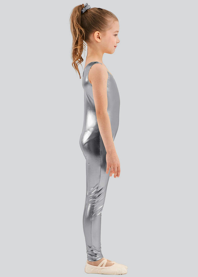 Speerise Girls Shiny Metallic Tank Unitard