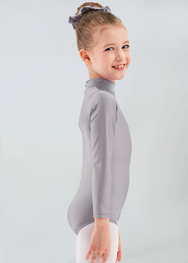 Girls Turtleneck Long Sleeve Dance Leotard