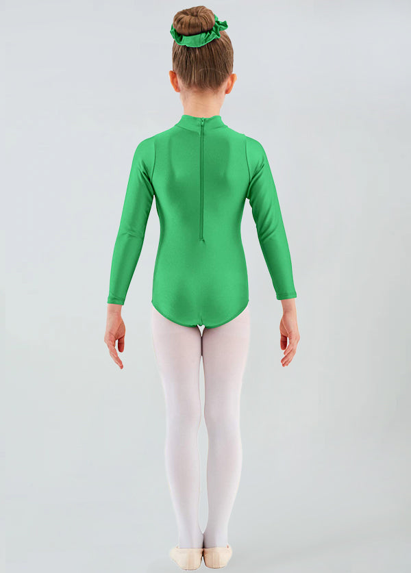 Girls Turtleneck Long Sleeve Dance Leotard