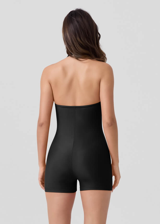 Halter Neck Sport Spandex Romper