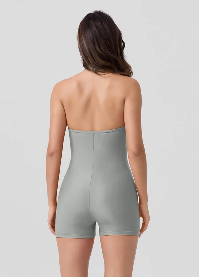 Halter Neck Sport Spandex Romper