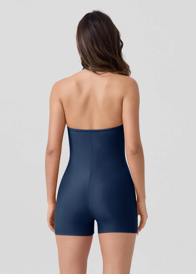 Halter Neck Sport Spandex Romper