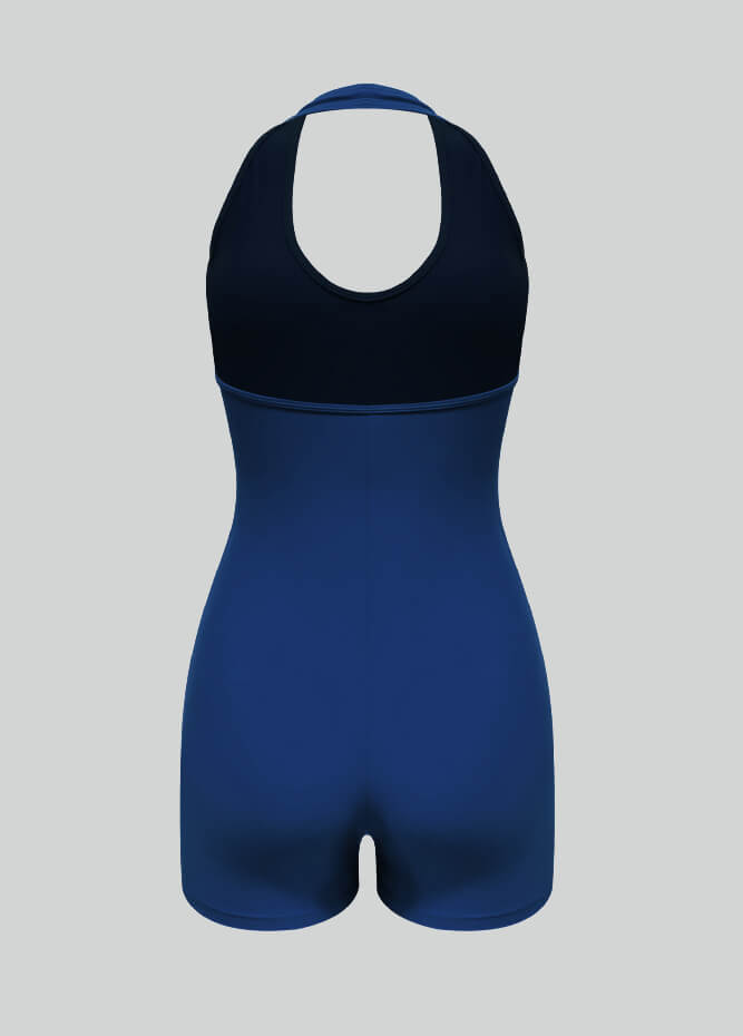 Halter Neck Sport Spandex Romper
