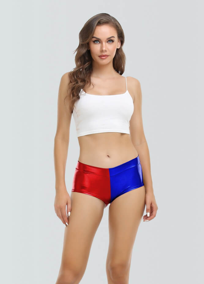 Harley Quinn Costume Rave Shorts