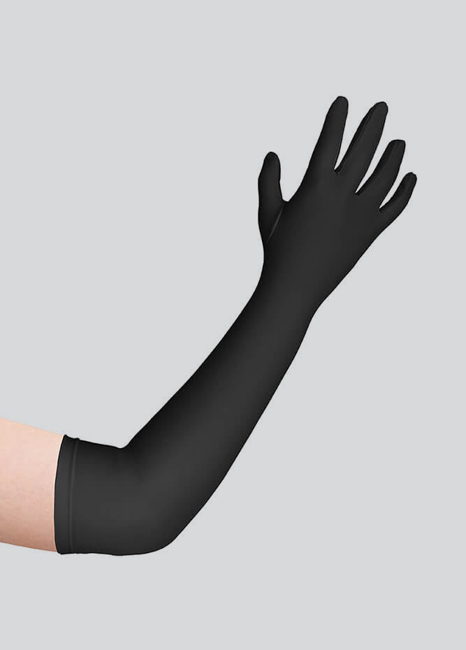 Long Matte Seamless Spandex Gloves