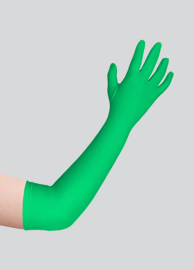 Long Matte Seamless Spandex Gloves