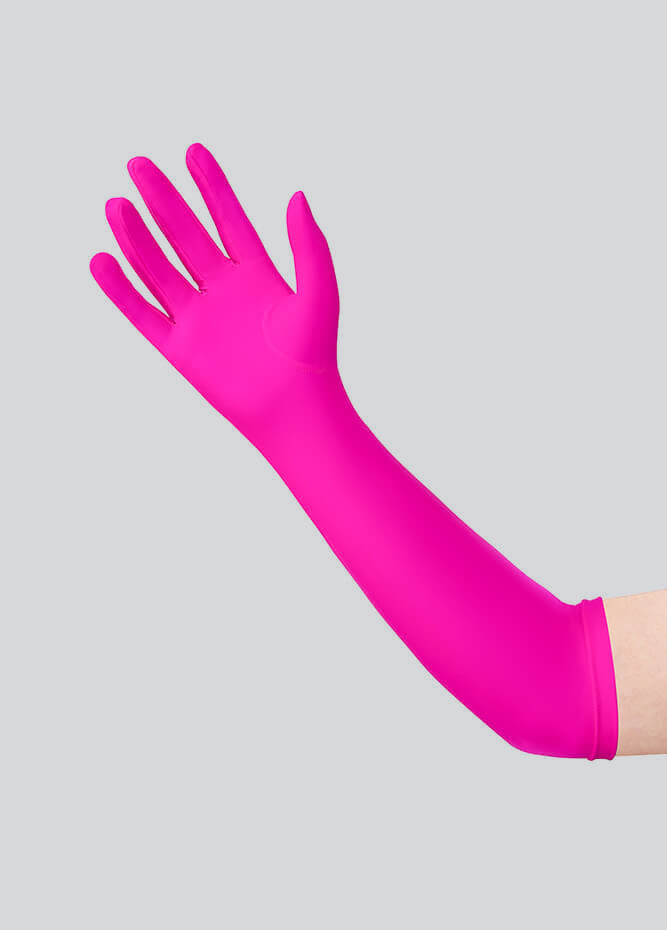 Long Matte Seamless Spandex Gloves