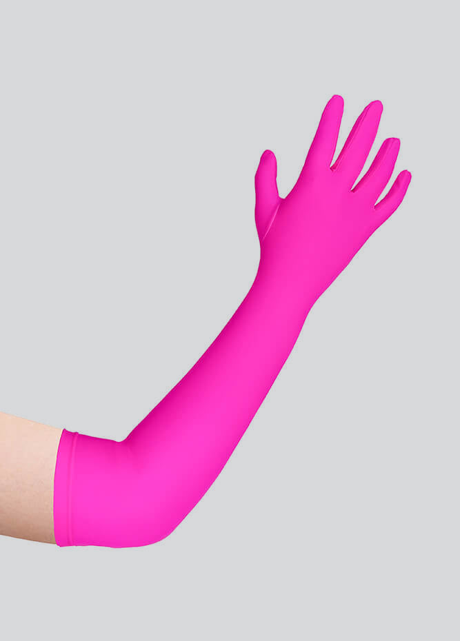 Long Matte Seamless Spandex Gloves