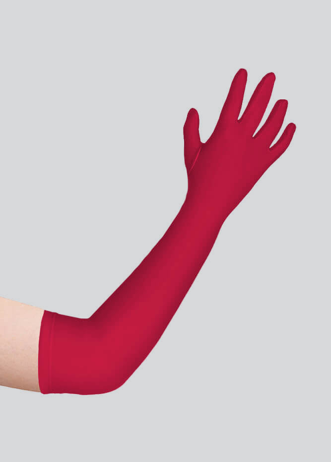 Long Matte Seamless Spandex Gloves
