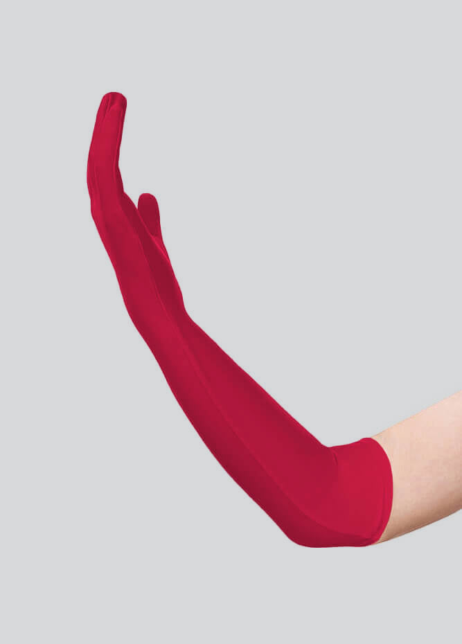 Long Matte Seamless Spandex Gloves