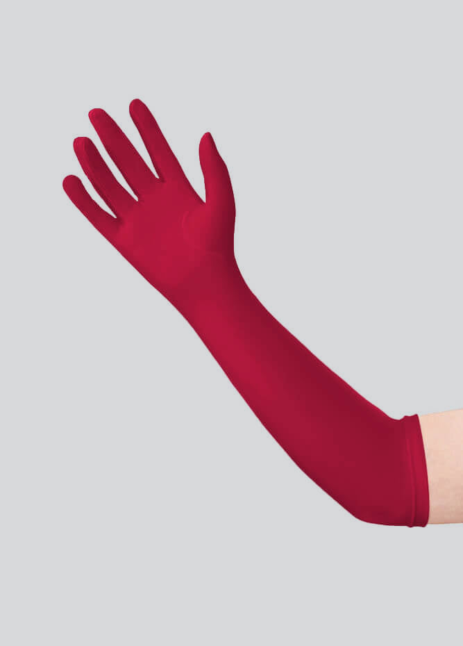 Long Matte Seamless Spandex Gloves