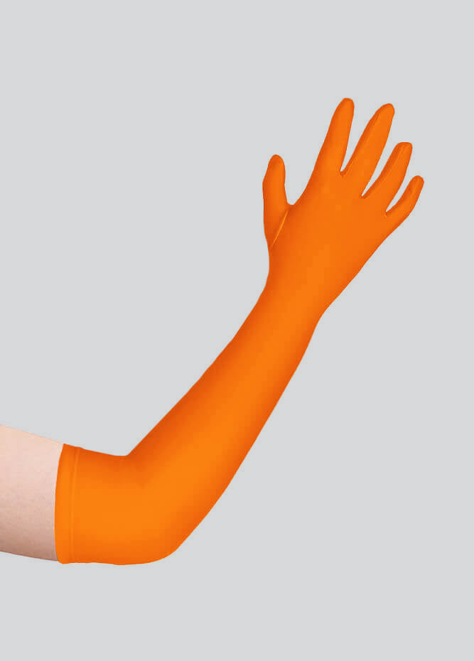 Long Matte Seamless Spandex Gloves