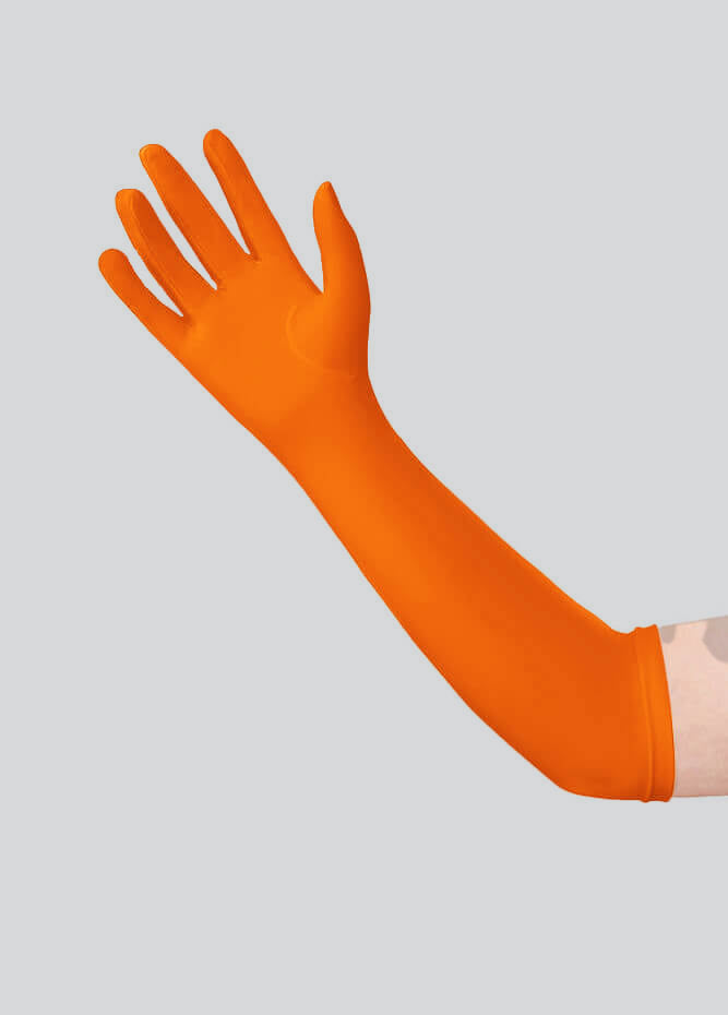 Long Matte Seamless Spandex Gloves