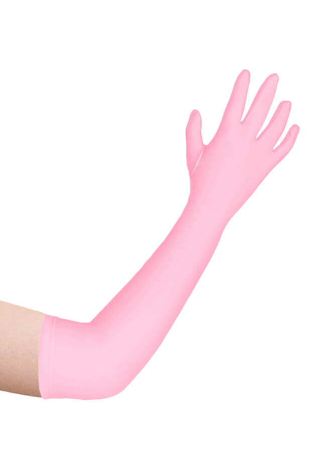 Long Matte Seamless Spandex Gloves