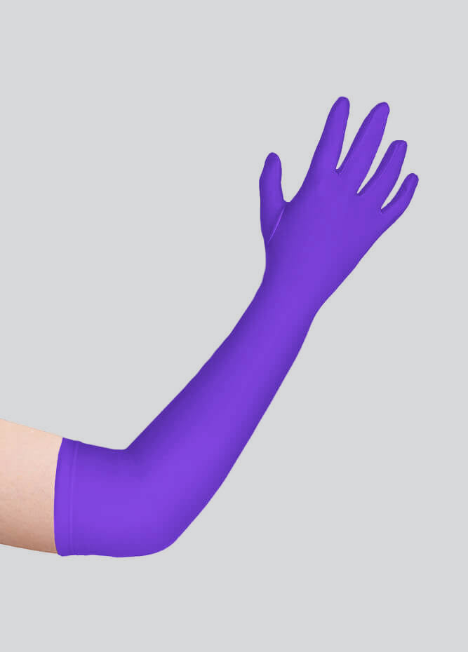 Long Matte Seamless Spandex Gloves