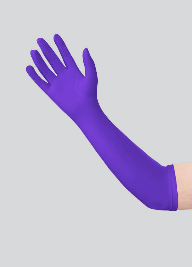 Long Matte Seamless Spandex Gloves