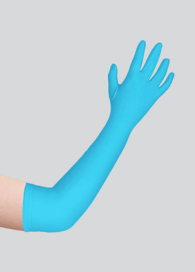 Long Matte Seamless Spandex Gloves