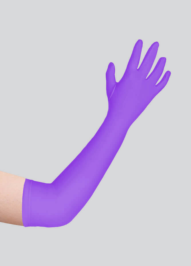 Long Matte Seamless Spandex Gloves