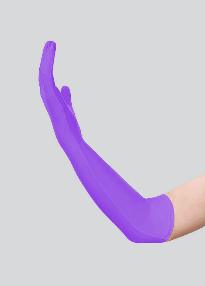 Long Matte Seamless Spandex Gloves