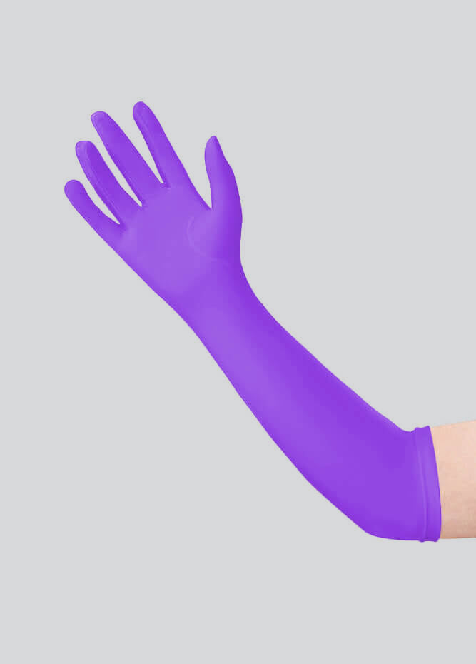 Long Matte Seamless Spandex Gloves