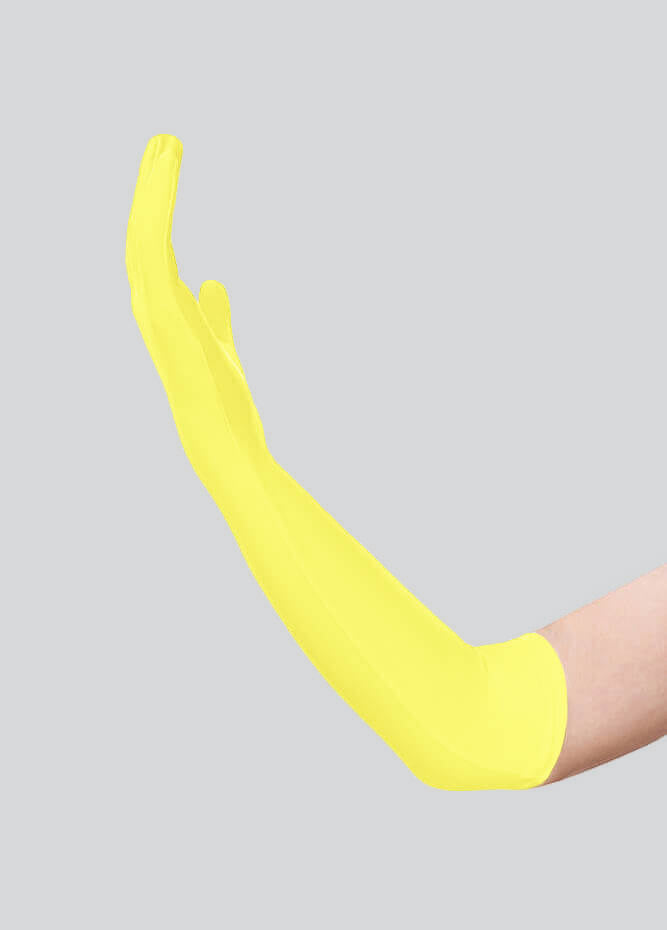 Long Matte Seamless Spandex Gloves