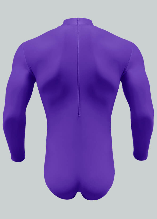 Long Sleeve Turtleneck Leotard for Men