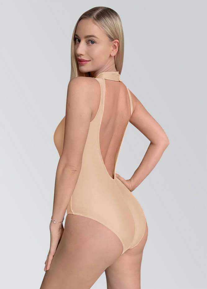 Low Cut Backless Ballet Leotards for Women