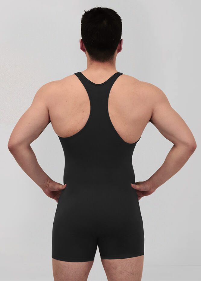Mens Racerback Fitness Short Unitard
