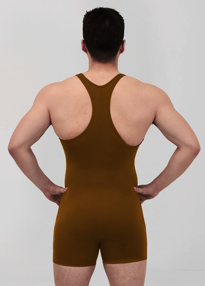 Mens Racerback Fitness Short Unitard