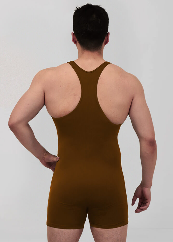 Mens Racerback Fitness Short Unitard