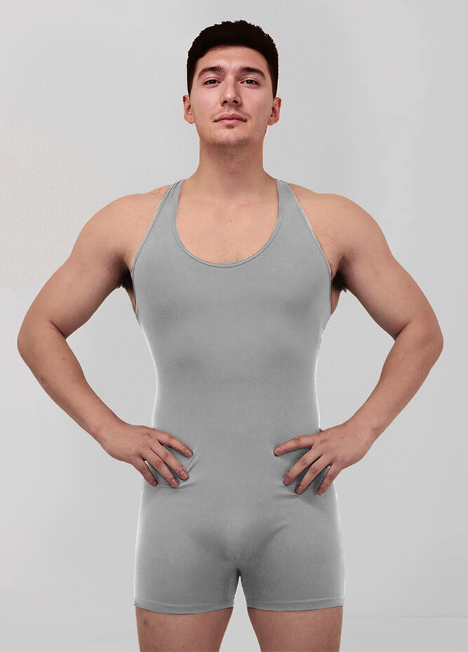Mens Racerback Fitness Short Unitard